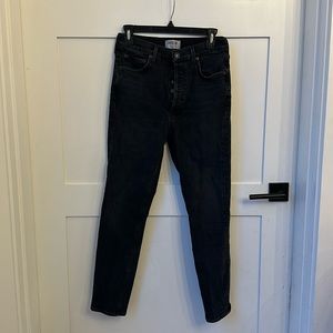 agolde nico jeans in black - euc - size 28